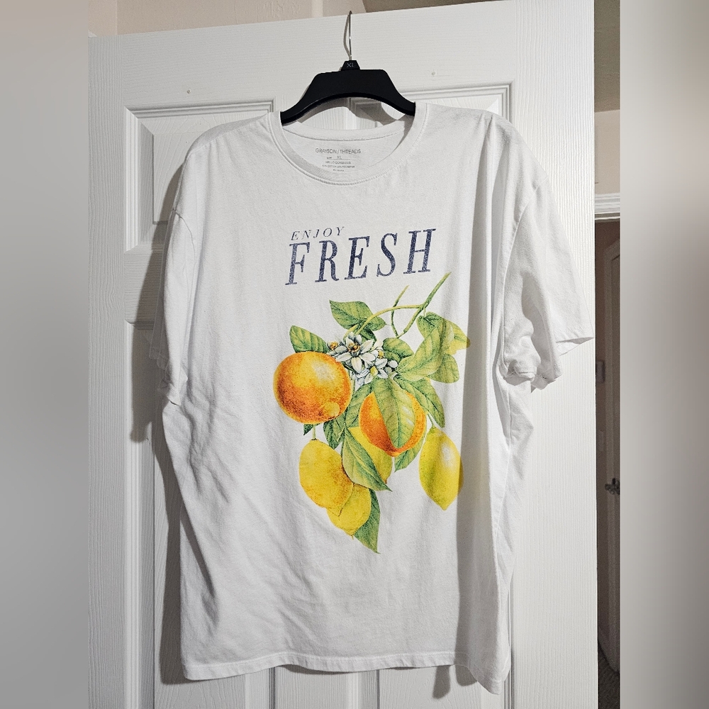 Grayson Threads White Citrus Short Sleeve Tee